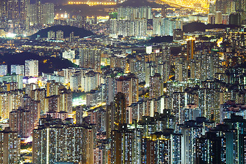 Image showing Abundant cityscape at night