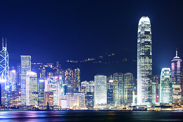 Image showing Cityscape in Hong Kong at night