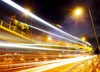 Image showing Traffic light on highway