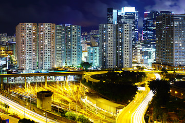 Image showing City skyline at night