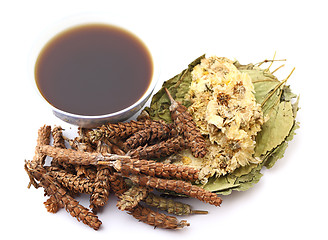 Image showing Chinese herbal medicine drink with ingredient