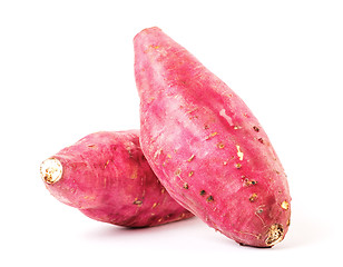 Image showing Organic sweet potatoes