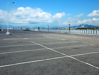 Image showing Outdoor car park