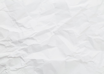 Image showing White wrinkled paper background texture