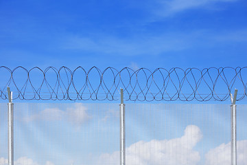 Image showing Chain link fence