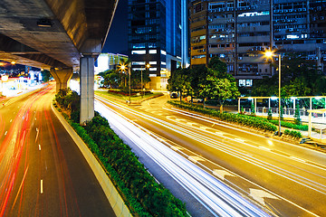 Image showing Traffic light on highway