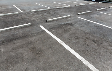 Image showing Empty car park