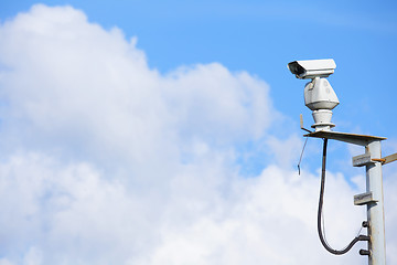 Image showing CCTV with cloudscape