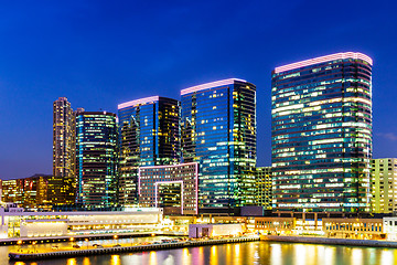 Image showing Kowloon at night