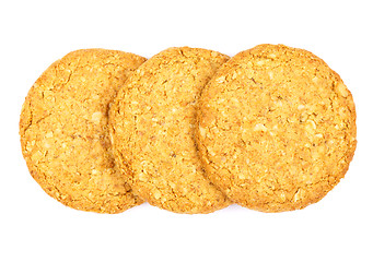 Image showing Oat biscuit cookie