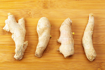 Image showing Ginger on wooden table