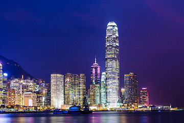 Image showing Hong Kong city at night