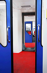 Image showing Wagon train interior details