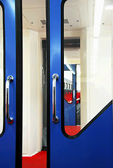 Image showing Wagon train interior details