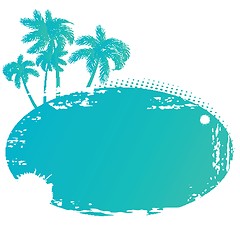 Image showing Vector illustration of Summer tropical banner