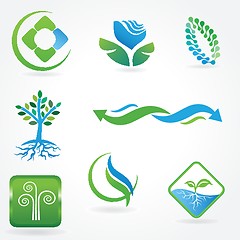 Image showing eco icons - logos