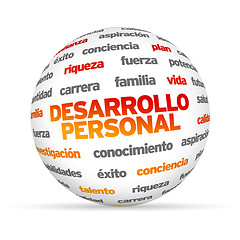 Image showing Personal Development Word Sphere (In Spanish)