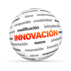 Image showing Innovation Word Sphere (In Spanish)
