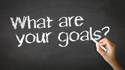 Image showing What Are your Goals Chalk Illustration