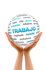 Image showing 3d Work Word Sphere (In Spanish)