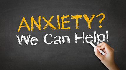 Image showing Anxiety we can help Chalk Illustration