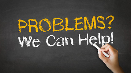 Image showing Problems we can help Chalk Illustration