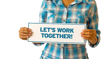 Image showing Lets Work Together