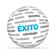 Image showing Success Word Sphere (In Spanish)