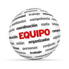 Image showing Team Word Sphere (In Spanish)