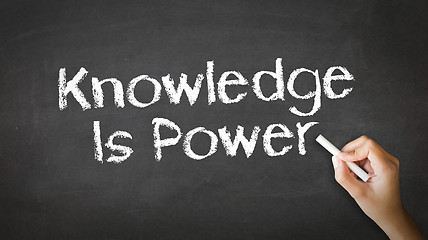 Image showing Knowledge Empowers You Chalk Illustration