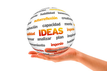 Image showing Ideas Word Sphere (In Spanish)