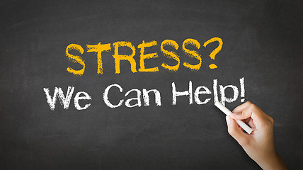 Image showing Stress we can help Chalk Illustration