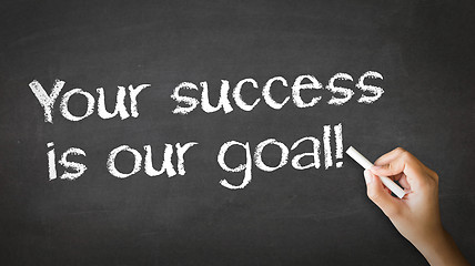 Image showing Your Success is our goal Chalk Illustration