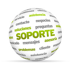 Image showing Support Word Sphere (In Spanish)