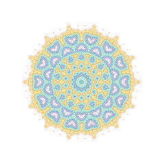 Image showing Abstract ornamental color shape