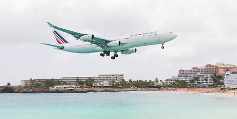 Image showing ST MARTIN, ANTILLES - July 19: the tourist office and Air France