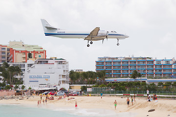 Image showing PRINCESS JULIANA AIRPORT, ST MAARTEN - July 19, 2013: Airplane l