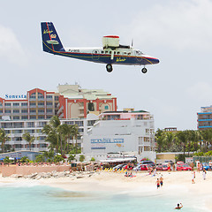 Image showing PRINCESS JULIANA AIRPORT, ST MAARTEN - July 19, 2013: Airplane l