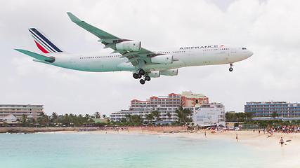 Image showing ST MARTIN, ANTILLES - July 19: the tourist office and Air France