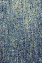 Image showing Faded denim fabric texture