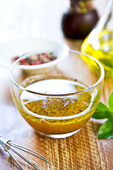 Image showing Homemade salad dressing