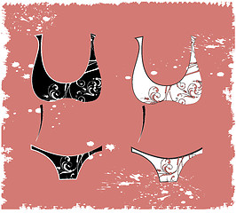 Image showing illustration of the  beautiful  lingerie