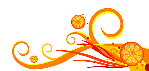 Image showing abstract background with oranges