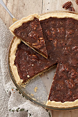 Image showing pecan nuts cake