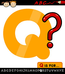 Image showing letter q with question mark illustration