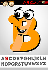 Image showing funny letter b cartoon illustration