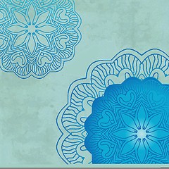 Image showing Vintage background with bright colors mandala