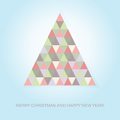 Image showing Abstract christmas tree