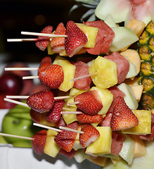 Image showing Fruit Kabobs