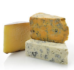 Image showing Wedges of Gourmet Cheese